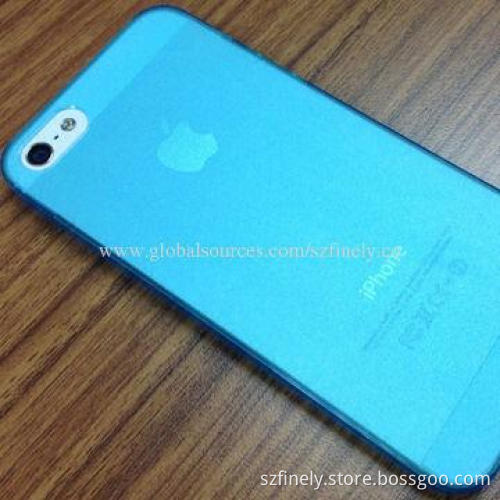 Simple PC Cases for iPhone 5/5S with 0.5mm Thickness, Various Colors Available